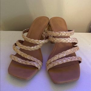 Tan Chunky Heels